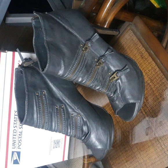 Kali Size 11 open Toe Boots (SKU Boot 7) - Picture 1 of 4